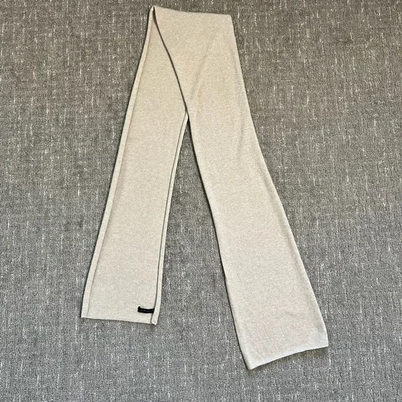 J. Hillburn Cashmere Scarf Cream 76” long - Picture 1 of 5